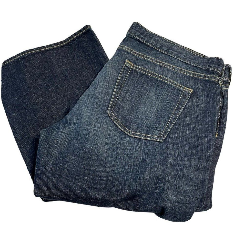 j crew mens sz 34 x 33 hipslung straight leg blue